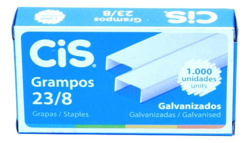 Grampos 23/8 - 1000 Unidades Cis