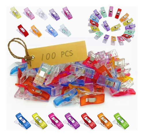 100 Clips De Costura De Plástico Multiusos Para Costura