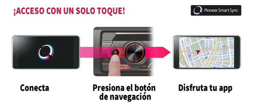 Autoestéreo Para Auto Pioneer Mvh S325 Con Usb Y Bluetooth