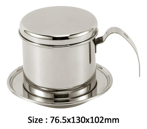 Filtro De Café Vietnamita De Acero Inoxidable Para Plata