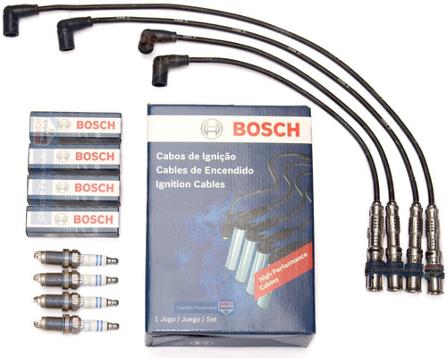 Kit Bosch Cables De Bujia Y Bujias 1 Elect Vw Saveiro 1.6 8v