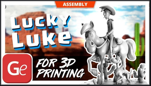 Lucky Luke - Arquivo Stl - Gb - Impressão 3d