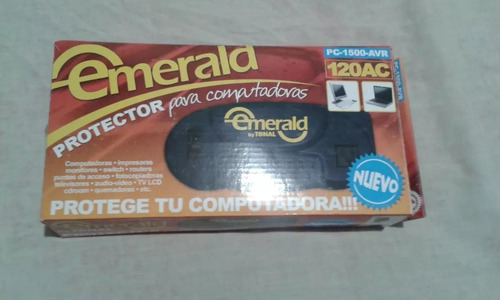 Protector De Voltaje Emerald Computadora Impresora Router Tv