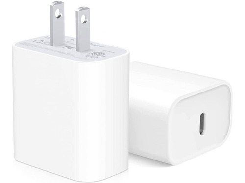 Adaptador Carga Rápida 20w Usb C Mfi Certif Para iPhone iPad