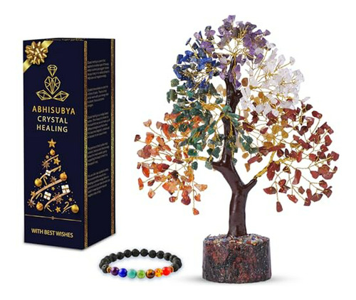 Árbol De La Vida De Los Siete Chakras, Árbol De Cristal Para