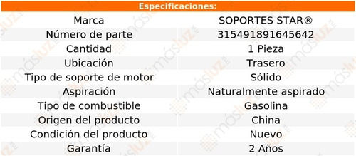 1) Soporte Motor Tras Studebaker 2r11 4.0l 6 Cil 51/53