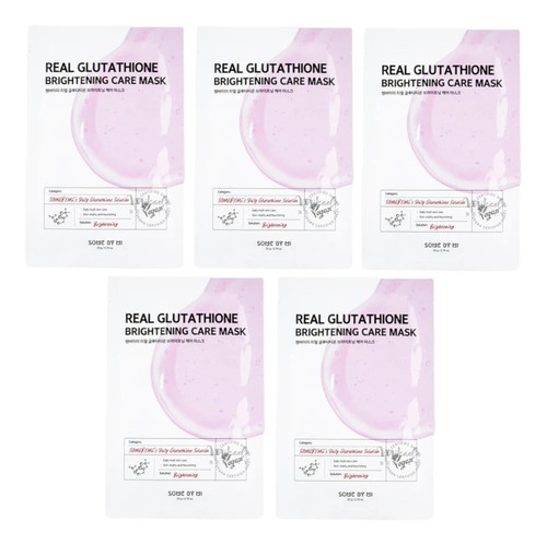 Mascarilla Facial Some By Mi Real Glutathione 5pzas 20gc/u.