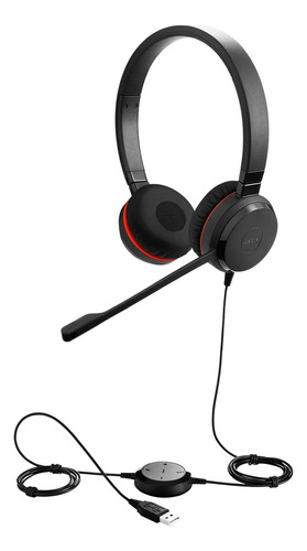 Audífonos Jabra Evolve 20 Se Stereo Usb-a Negro