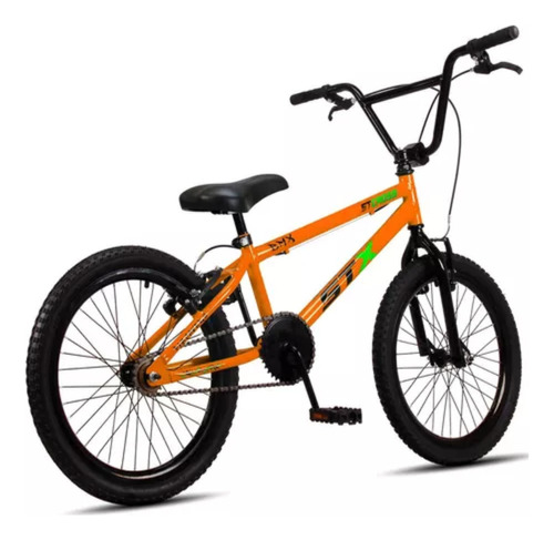 Bicicleta Bmx Aro 20 Stx V-brake Infantil Laranja E Verde