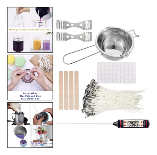 Kit Completo Para Fazer Velas Artesanais Em Com Termômetro