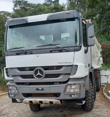 Imagem 11 de 15 de Mercedes Actros 4844 8x4 Ano 2014 Caçamba Traçado