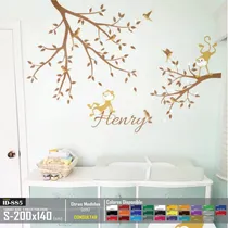 Comprar Vinilos Decorativos Ramas Personalizadas Con Monos Stickers