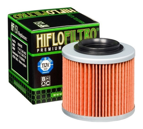 Filtro De Aceite Premium Para Moto Hiflofitro Hf151 Bmw
