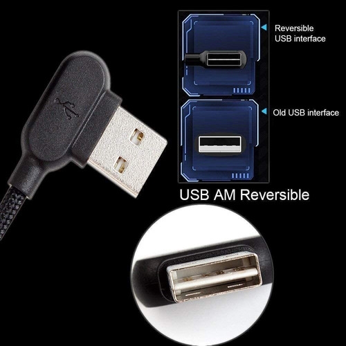 (2 Unidades  Bolsa Para iPhone) Usb De 90 Grados De Ángulo