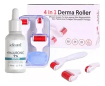 Comprar Kit Derma Roller 4 En 1 Rodillo De Microagujas + Serum Ácido Hialurónico Idraet Antiedad