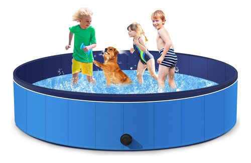 Piscina Para Perros Grandes De 71 X 12 Pulgadas, Piscina Ple