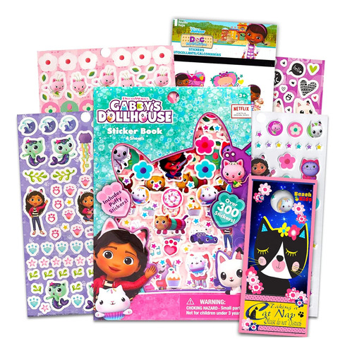 Libro De Calcomanías De Artesanía De Gabbys Dollhouse Para N