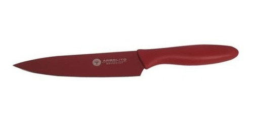 Imagen 1 de 1 de Cuchillo Chef Rojo Acero Inoxidable Linea Bokercut Arbolito