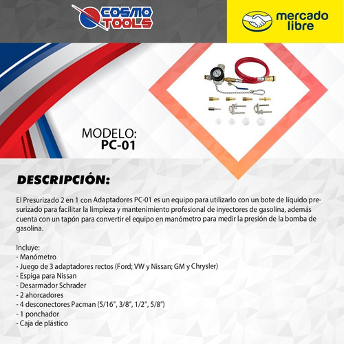 Presurizado 2 En 1 Lavado De Inyectores Como Boya Pc-01