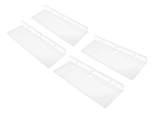 Estantes Flotantes De Acrílico Transparente Resistentes Mont