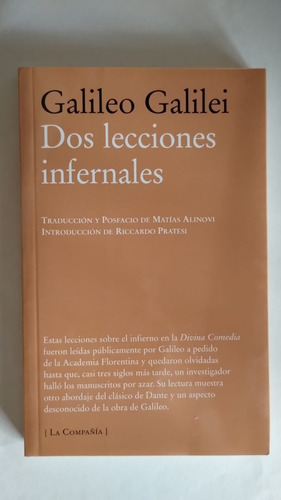 Dos Lecciones Infernales De Galilei Galileo