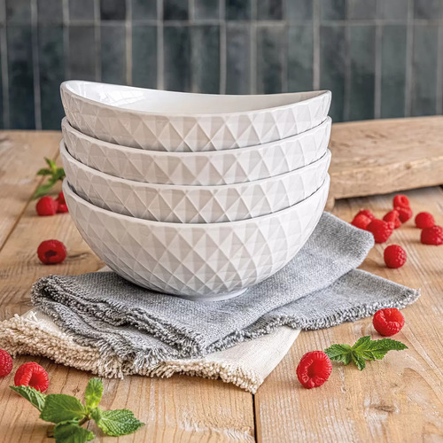 Tazones Para Servir La Comida De 1 Litro 4 Pzs De Ceramica