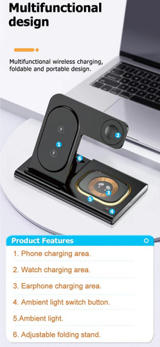 Cables And Adapters, 3-in-1 Wireless Charging