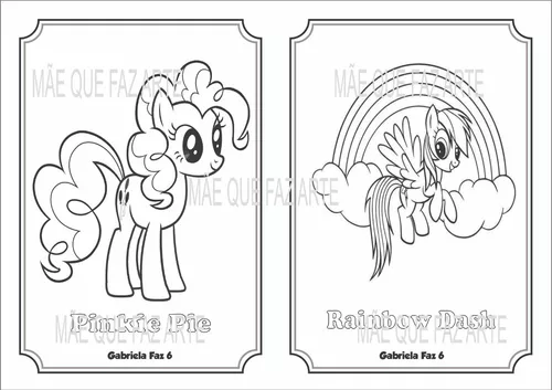 Livro P/ Colorir My Little Pony - Colorir Em 68pgs