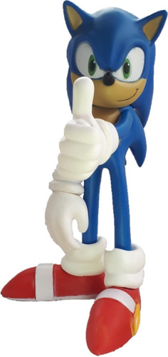 Boneco Sonic 28cm Filme 2020 Articulado Sega Super Coleção