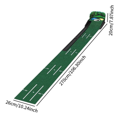 Alfombrilla De Golf De 270 Cm X 26 Cm, Manta De