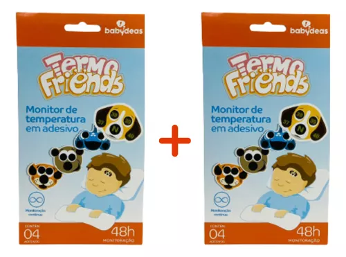 Termo Friends Monitor de Temperatura em Adesivo Babydeas com 4