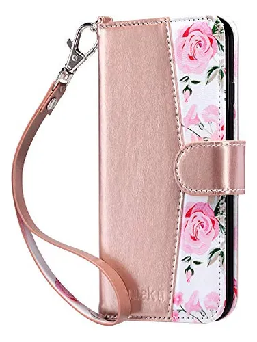 Funda Cartera Para iPhone 6s Plus iPhone 6 Plus Rose Dorado