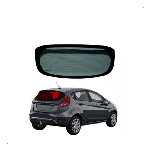 Vidro Vigia Ford New Fiesta Hatch 13 14 15 16 17 18 19