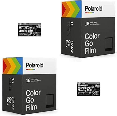Polaroid Originals Go Instant Color Film - Marco Negro - Par