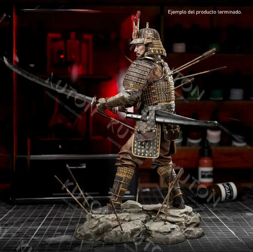 Guerrero Samurai Figura De Resina Para Armar Y Pintar Diy
