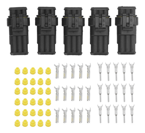 Conector De Cable De 3 Pines, 5 Piezas, Eléctrico, Súper Imp