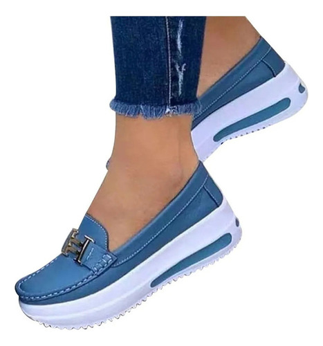 Zapatos Casuales De Plataforma Para Caminar Para Mujer [u]
