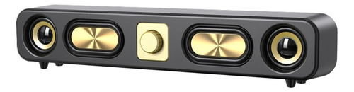 Aek Cyber Bs-08 Bocina Bluetooth Portátil, Barra De Sonido 5w X 2, Radio Fm Entrada Para Memoria Sd, Usb, Aux Con Led Rgb. (negro)