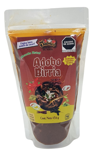 Adobo Salsa Birria Listo Para Usar 454gr