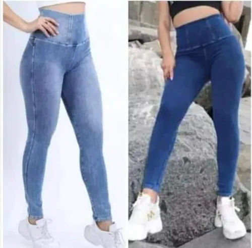 Pantalones De Jean Con Pretina Alta