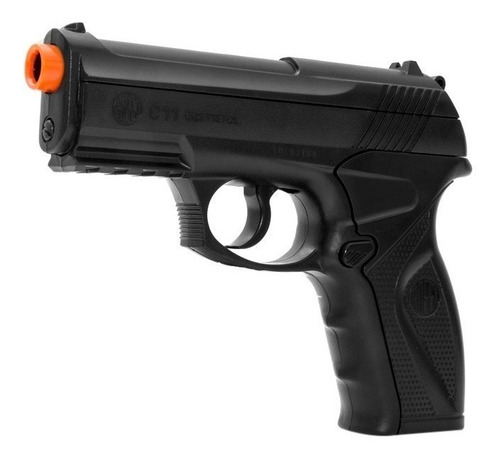 Pistola C11 6mm Com Case + Munição + 5 Co2 12g + 10 Alvos