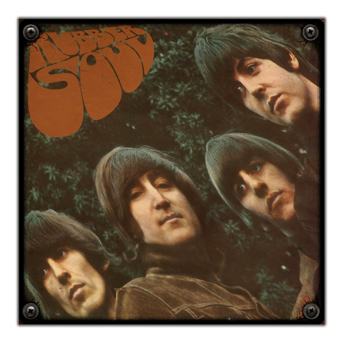 #23 - Cuadro Decorativo Vintage / The Beatles - Rubber Soul!