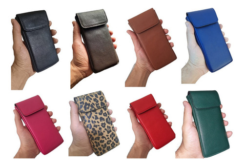 Funda Estuche Cuero Para Zte Blade A54 - Horizontal Premium Verde Oscuro Horizontal Sin Nada Atras Para Guardar El Celular Sin Nada Puesto