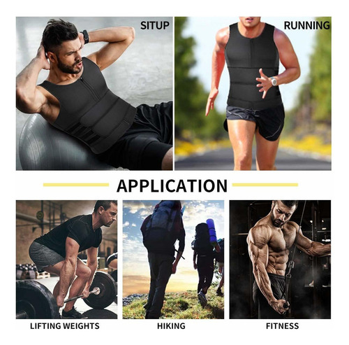 Chaleco De Neopreno Tipo Sauna Para Sudar Para Hombre
