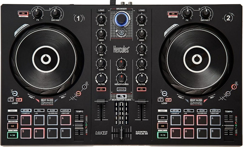 Controlador DJ Hercules DJControl Inpulse 300 negro de 2 canales