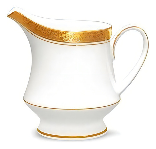 Cremera De Porcelana Crestwood Gold Noritake Color Blanco