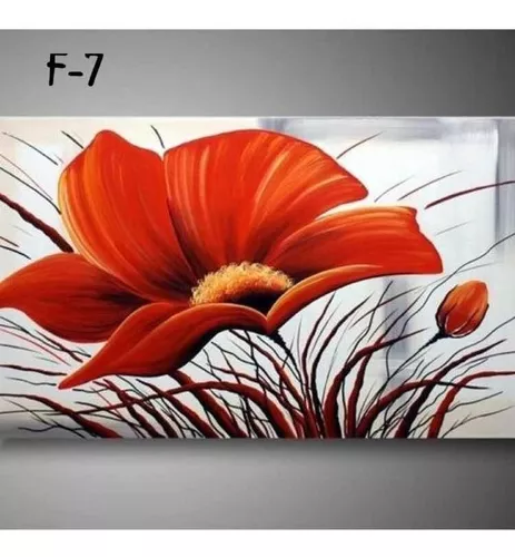 cuadros flores modernos 100 x 100 cm - envio gratis !!!!
