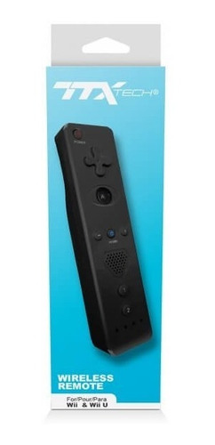 Control Remoto Inalambrico Wii/wii U - Black (ttx Tech)