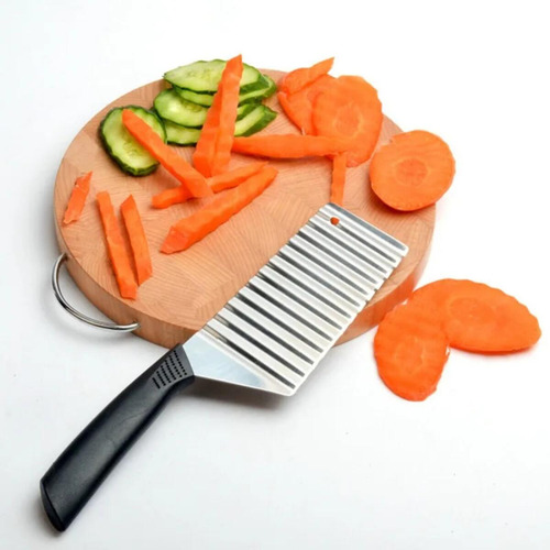 Para Cuchillo Cortador De Patatas Fritas Arrugado Y