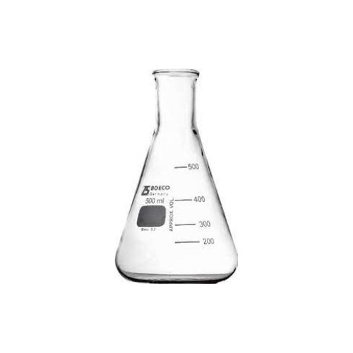 Erlenmeyer De Vidrio De 500 Ml Boeco Borosilicato 3.3  